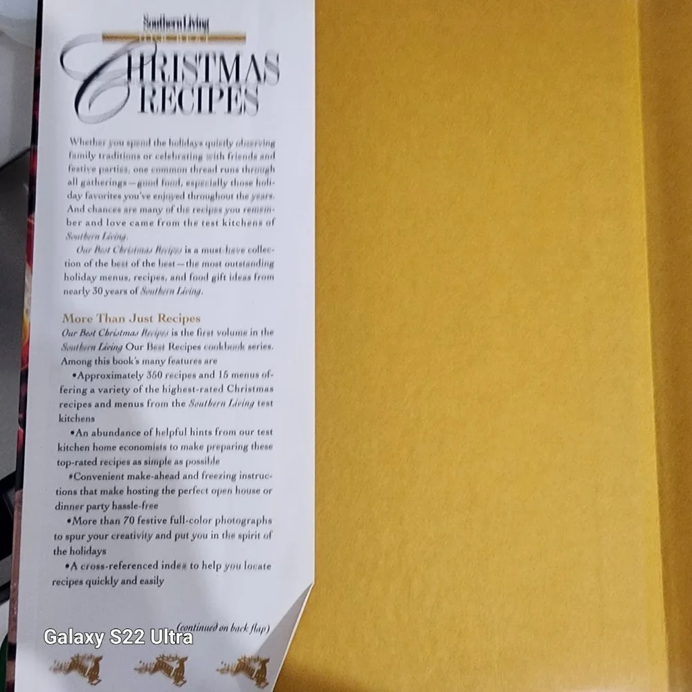 Southern Living Our Best Christmas Recipes Cookbook, 1994